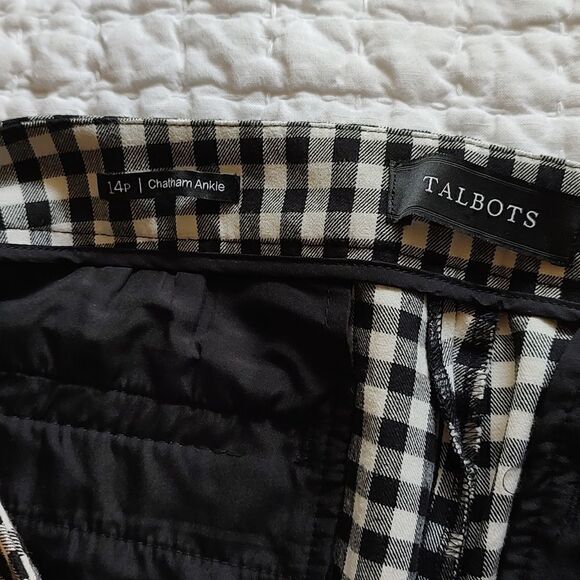 Talbot's Chatham Ankle 14P Pull On Gingham Pants - Picture 2 of 15